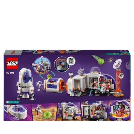 LEGO® 42605 Friends La Station Spatiale Martienne et la Fusée, Jouet sur l'Espace avec Navette et 4 Figurines d'Astronautes BLANC 6 - vertbaudet enfant 