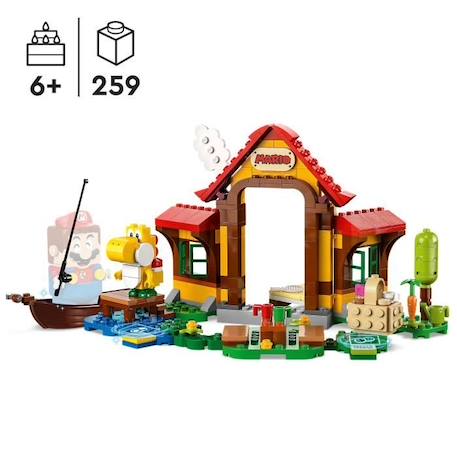 LEGO® Super Mario 71422 Ensemble d’Extension Pique-nique chez Mario, Jouet à Combiner avec Pack de Démarrage VERT 2 - vertbaudet enfant 