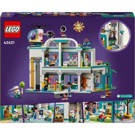 LEGO® 42621 Friends L’Hôpital de Heartlake City, Jouet avec Hélicoptère et Figurines incluant Autumn et un Chien ROSE 6 - vertbaudet enfant 
