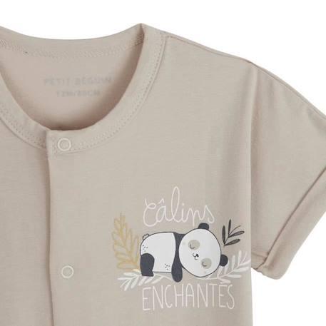 Combishort bébé mixte Mini Panda BEIGE 3 - vertbaudet enfant 