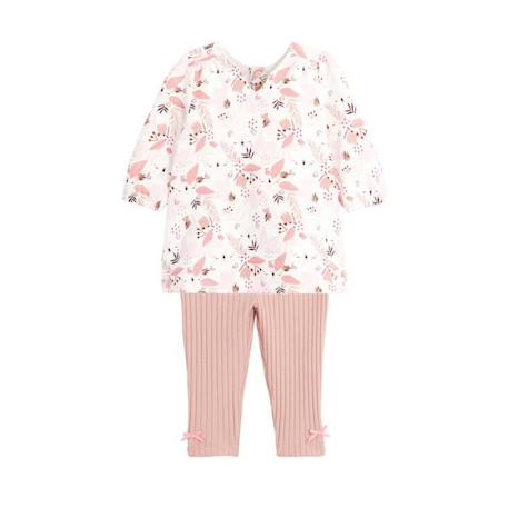 Ensemble robe en molleton et legging bébé fille Alysse  - vertbaudet enfant