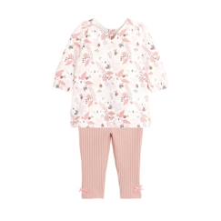 -Ensemble robe en molleton et legging bébé fille Alysse