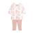 Ensemble robe en molleton et legging bébé fille Alysse ROSE 1 - vertbaudet enfant 