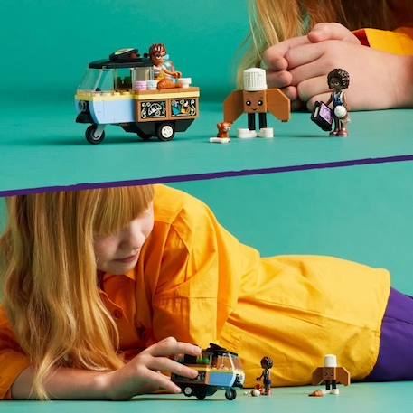 LEGO® 42606 Friends Le Chariot de Pâtisseries Mobile, Jouet Éducatif avec Figurines Aliya, Jules et le Chien Aira ROSE 5 - vertbaudet enfant 
