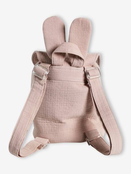 Sac à dos personnalisable en gaze de coton bleu grisé+taupe 10 - vertbaudet enfant 