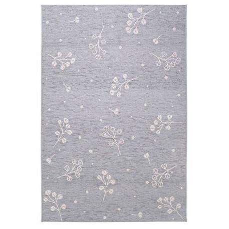 Tapis enfant Little Nature tissé main polypropylène bleu gris 115x170 - Nattiot BEIGE 1 - vertbaudet enfant 