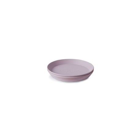 Lot de 2 assiettes rondes Violet Soft Lilac - Repas bébé et enfant - Mushie VIOLET 1 - vertbaudet enfant 