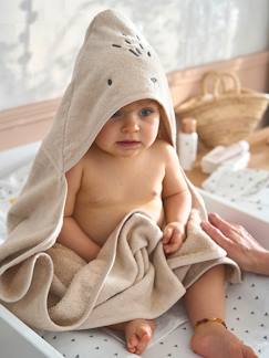 Linge de maison et décoration-Cape de bain / Serviette à capuche essentiels Bébé et Enfant, avec coton recyclé