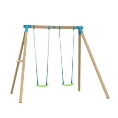 Portique Balançoire Bois Kingswood Acacia - Tp Toys - 2 Balançoires - H.243 Cm  - vertbaudet enfant