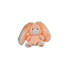 Jouet-Premier âge-Lapin Fluffy - Orange - 15 CM