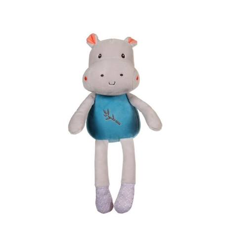 Pantin 'Bamboo' Hippopotame - 24 cm s/carte GRIS 1 - vertbaudet enfant 