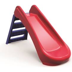 -Toboggan Pliant En Plastique Junior - Rouge/Bleu - 1,31 X 0,48 X 0,72 M