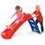 Toboggan Pliant En Plastique Junior - Rouge/Bleu - 1,31 X 0,48 X 0,72 M ROUGE 2 - vertbaudet enfant 