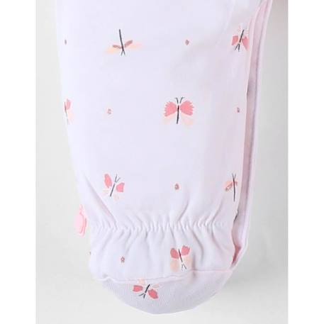 Pyjama 1 pièce papillons en jersey clair ROSE 3 - vertbaudet enfant 