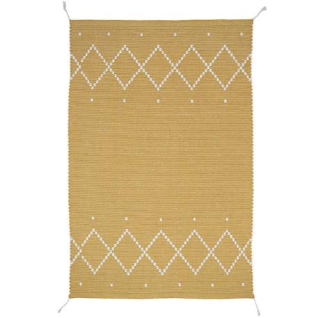 Tapis Coton Mallorca Jaune Moutarde par Nattiot - 100 x 150 cm - Moutarde - 100 x 150 cm JAUNE 2 - vertbaudet enfant 