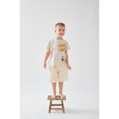 Pyjama 2 pièces en jersey chiné/sable BEIGE 4 - vertbaudet enfant 