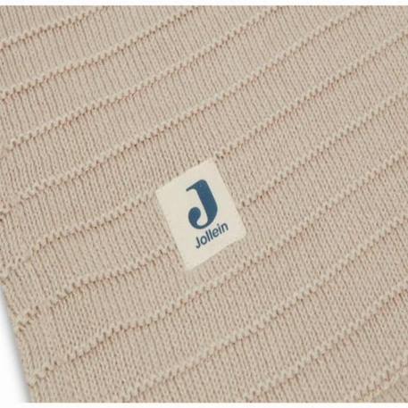 Couverture Berceau 75x100cm Pure Knit Nougat Velours GOTS BEIGE 2 - vertbaudet enfant 