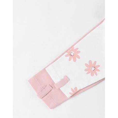 Ensemble de 2 pyjamas 1 pièce écru/blush ROSE 4 - vertbaudet enfant 