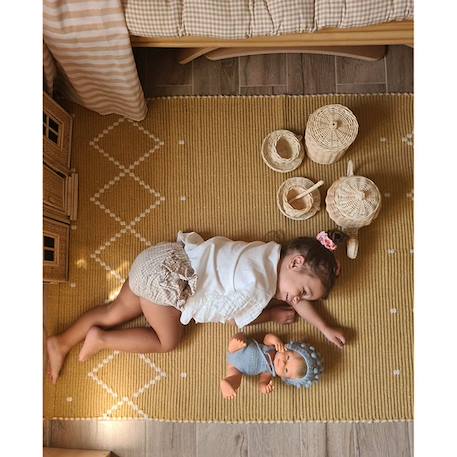 Tapis Coton Mallorca Jaune Moutarde par Nattiot - 100 x 150 cm - Moutarde - 100 x 150 cm JAUNE 4 - vertbaudet enfant 