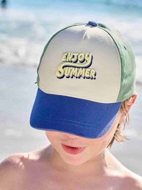 Casquette 'Enjoy Summer' garçon multicolore 2 - vertbaudet enfant 