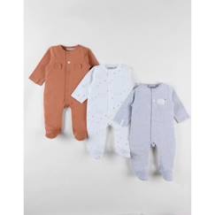 Ensemble de 3 Pyjamas Bébé en Jersey de Coton  - vertbaudet enfant