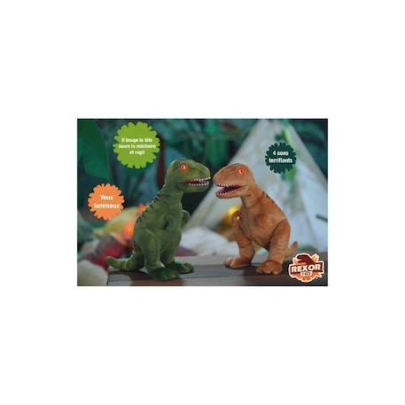 Peluche T-Rex à fonction - Gipsy Toys - Rexor - 38 cm - Marron MARRON 3 - vertbaudet enfant 