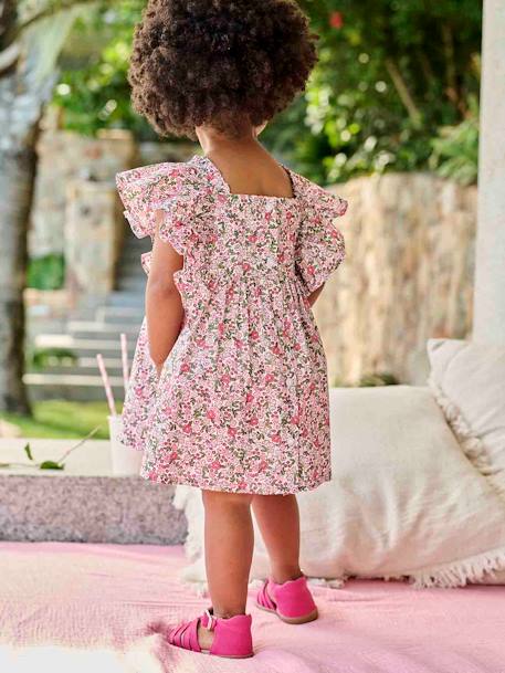 Robe à volants bébé carreaux rose+rose imprimé 10 - vertbaudet enfant 