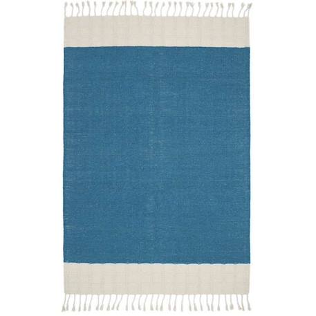 Tapis Coton Lucia Colbert Bleu par Nattiot - 100 x 150 cm - Bleu - 100 x 150 cm MULTICOLORE 2 - vertbaudet enfant 