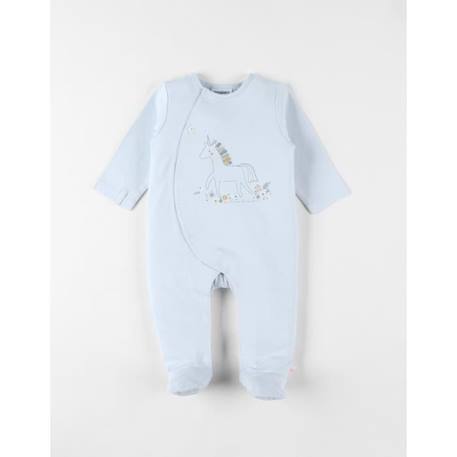 Pyjama 1 pièce licorne en jersey BLEU 1 - vertbaudet enfant 