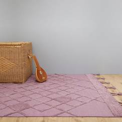 -Tapis enfant Eemee Coton Mauve 110x170 - Nattiot