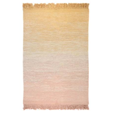 Tapis Coton Kirthy Nude Rose par Nattiot - 100 x 150 cm - Jaune - 100 x 150 cm ROSE 1 - vertbaudet enfant 