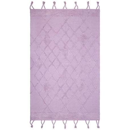 Tapis enfant Eemee Coton Mauve 110x170 - Nattiot VIOLET 2 - vertbaudet enfant 