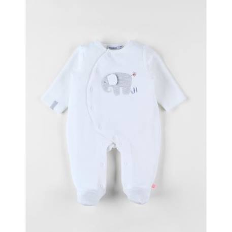 Pyjama naissance 1 pièce éléphant en jersey  - vertbaudet enfant