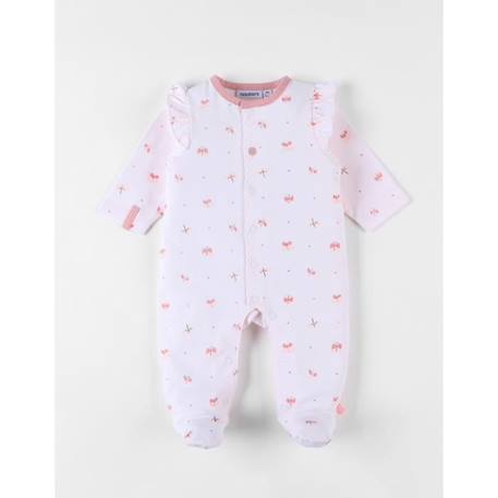 Pyjama 1 pièce papillons en jersey clair ROSE 1 - vertbaudet enfant 