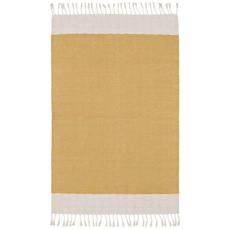 Tapis Coton Lucia Jaune Moutarde par Nattiot - 100 x 150 cm - Moutarde - 100 x 150 cm JAUNE 1 - vertbaudet enfant 