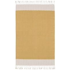 Linge de maison et décoration-Tapis Coton Lucia Jaune Moutarde par Nattiot - 100 x 150 cm - Moutarde - 100 x 150 cm