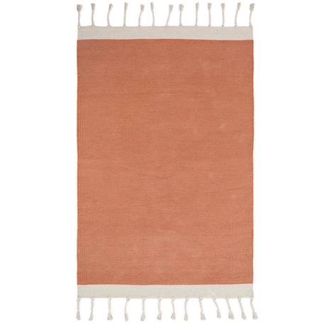 Tapis Coton Lisboa Rose Liege par Nattiot - 100 x 150 cm - Rose - 100 x 150 cm ROSE 2 - vertbaudet enfant 