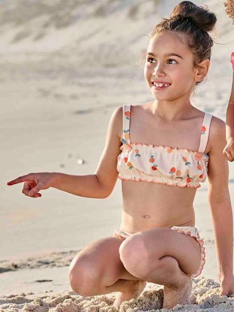 Maillot de bain 2 pièces pêches fille écru 5 - vertbaudet enfant 