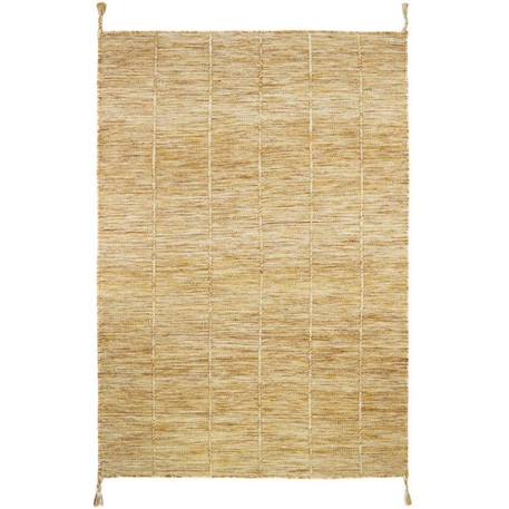 Tapis Coton Lhena Jaune Brun par Nattiot - 140 x 200 cm - Jaune JAUNE 2 - vertbaudet enfant 