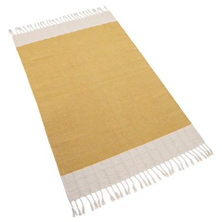 Tapis Coton Lucia Jaune Moutarde par Nattiot - 100 x 150 cm - Moutarde - 100 x 150 cm JAUNE 3 - vertbaudet enfant 