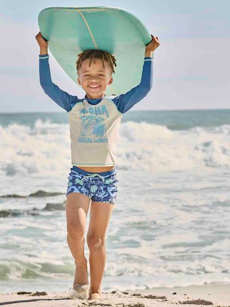 Ensemble de bain garçon T-shirt anti-UV + boxer  - vertbaudet enfant