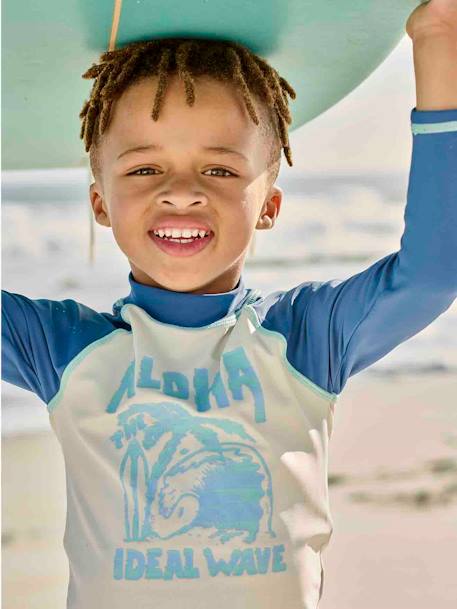 Ensemble de bain garçon T-shirt anti-UV + boxer bleu 8 - vertbaudet enfant 