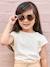 Lunettes de soleil forme coeurs fille noisette+rose 1 - vertbaudet enfant 