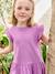 Robe manches à volant fille mauve+rouge+vert d'eau 5 - vertbaudet enfant 