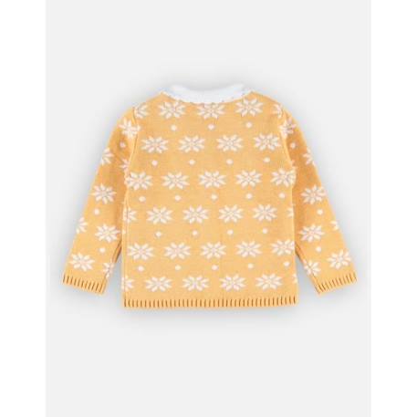 Cardigan tricot jacquard épais JAUNE 4 - vertbaudet enfant 