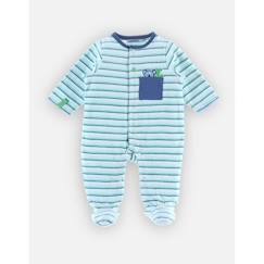 Bébé-Pyjama, surpyjama-Pyjama dors-bien en velours rayé