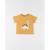 T-shirt dino à courtes courtes ocre JAUNE 1 - vertbaudet enfant 