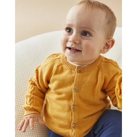 Cardigan en tricot BEIGE+JAUNE 6 - vertbaudet enfant 