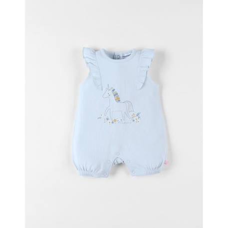 Combishort licorne en jersey BLEU 1 - vertbaudet enfant 