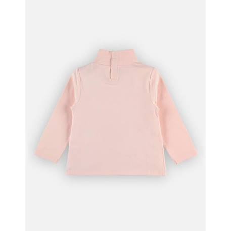 T-shirt col roulé imprimé licorne en coton BIO ROSE 2 - vertbaudet enfant 